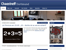 Tablet Screenshot of chaostreff-dortmund.de